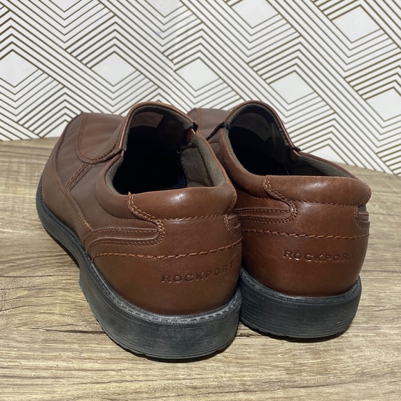 Rockport Men's Chestnut Leather Slip-Ons - Picture 5 of 9